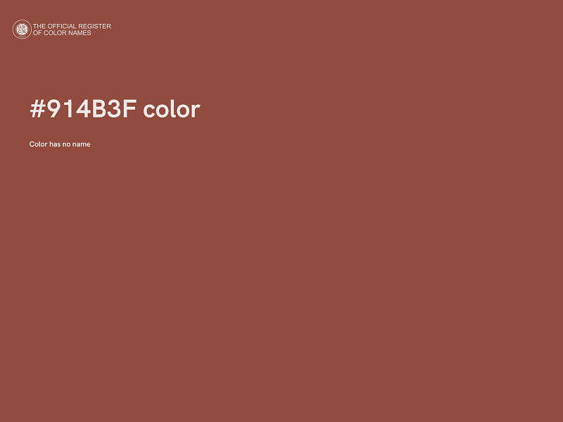 #914B3F color image