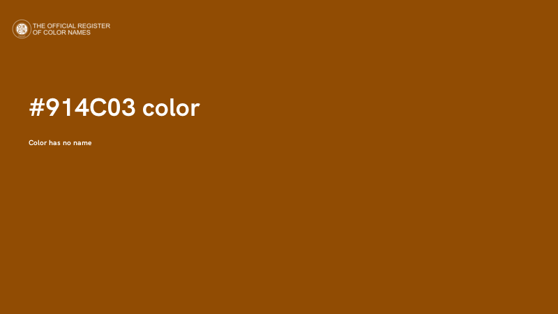#914C03 color image