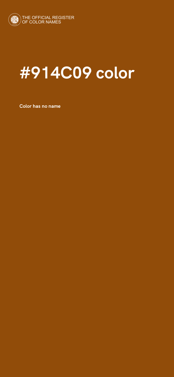 #914C09 color image