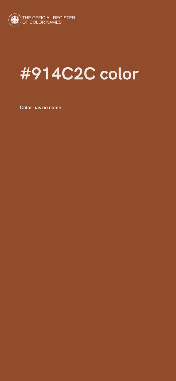 #914C2C color image