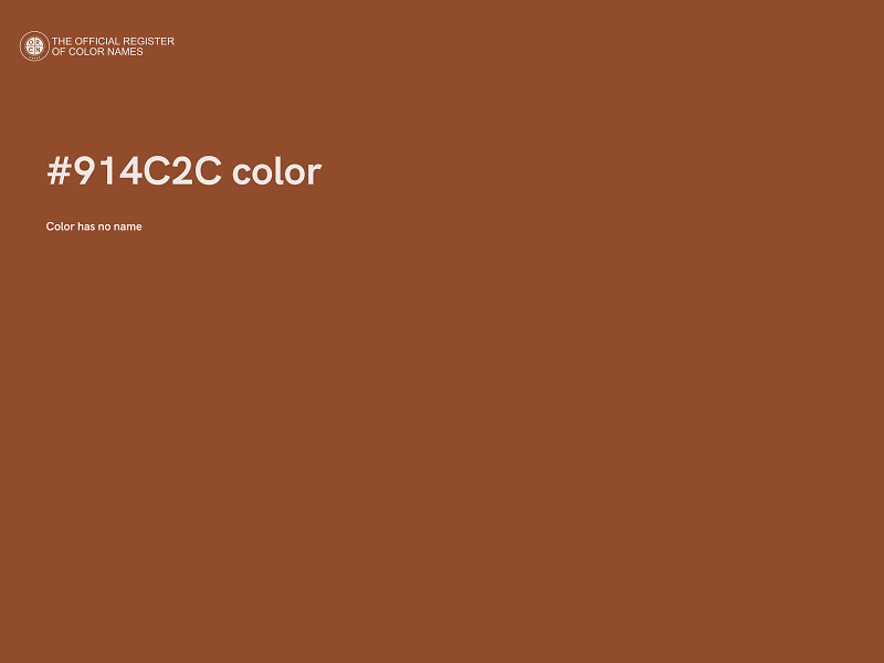 #914C2C color image