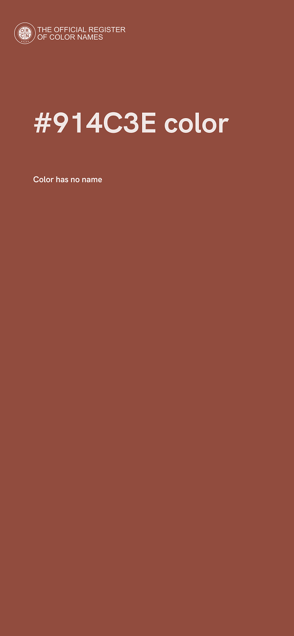 #914C3E color image