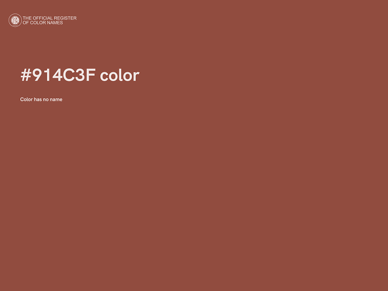 #914C3F color image