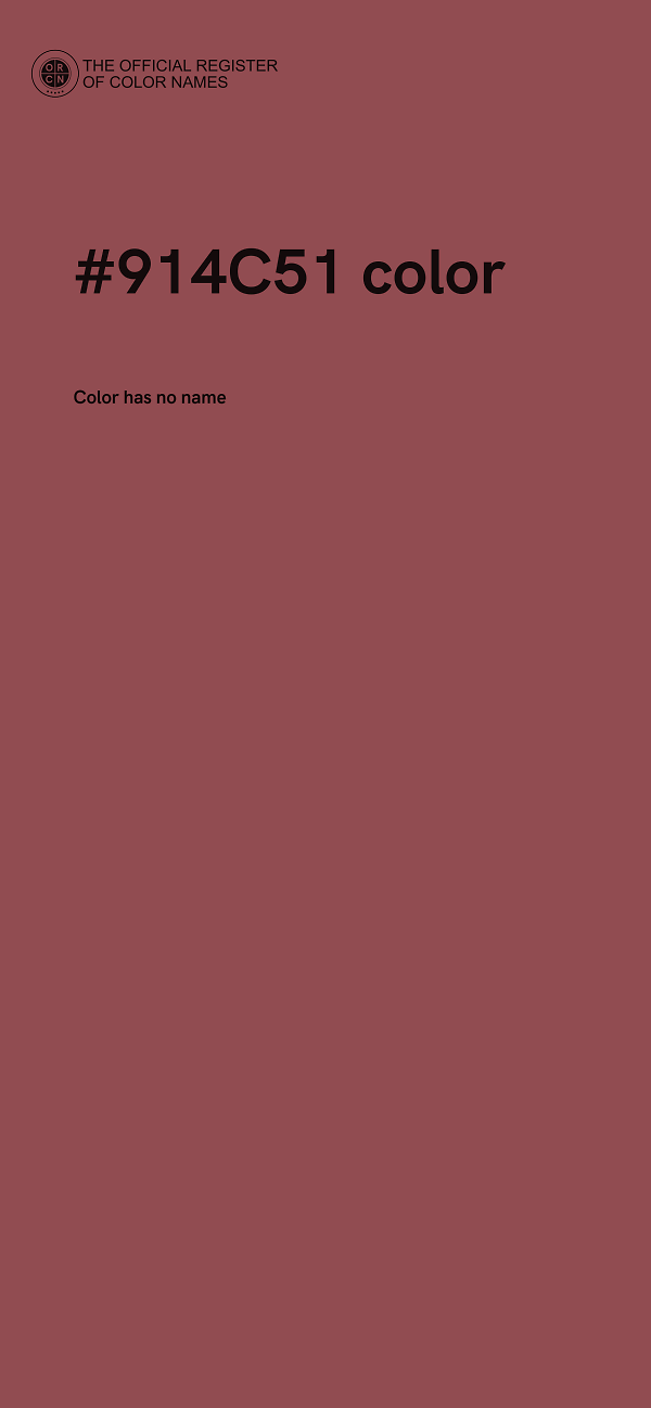 #914C51 color image