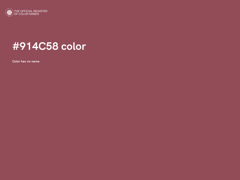 #914C58 color image