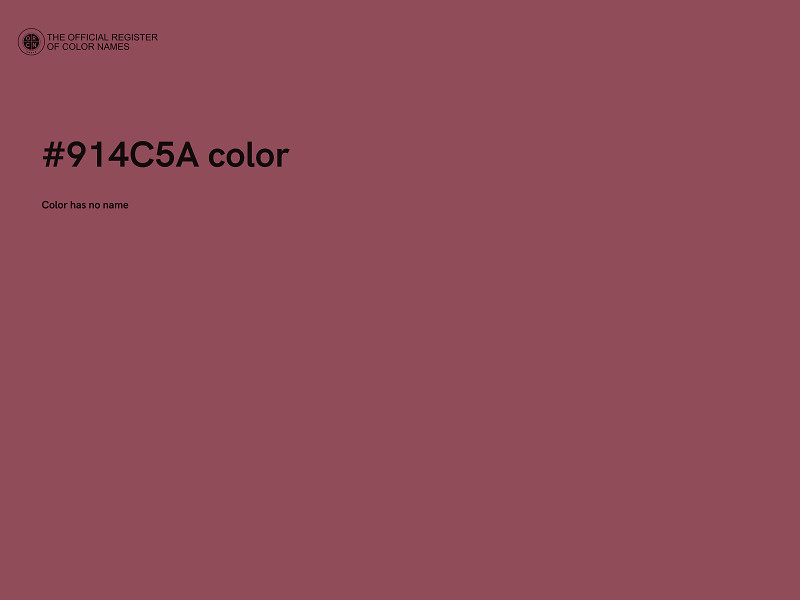 #914C5A color image