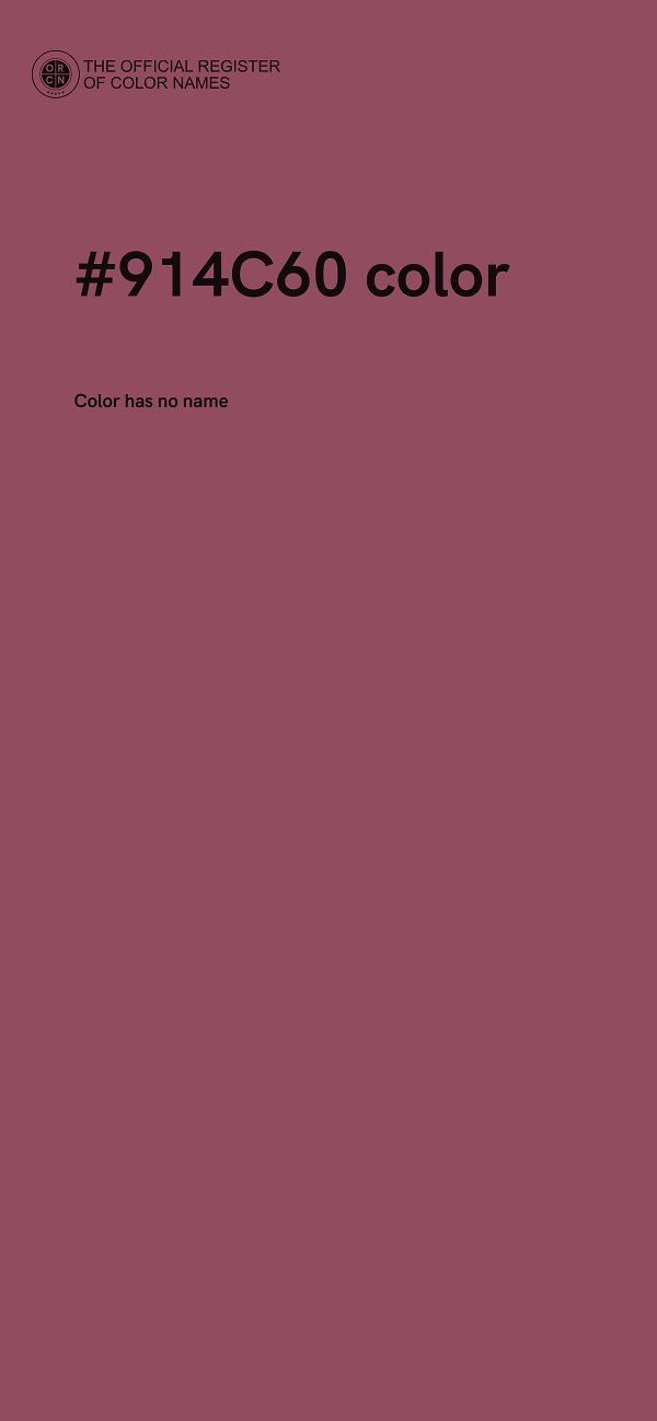 #914C60 color image