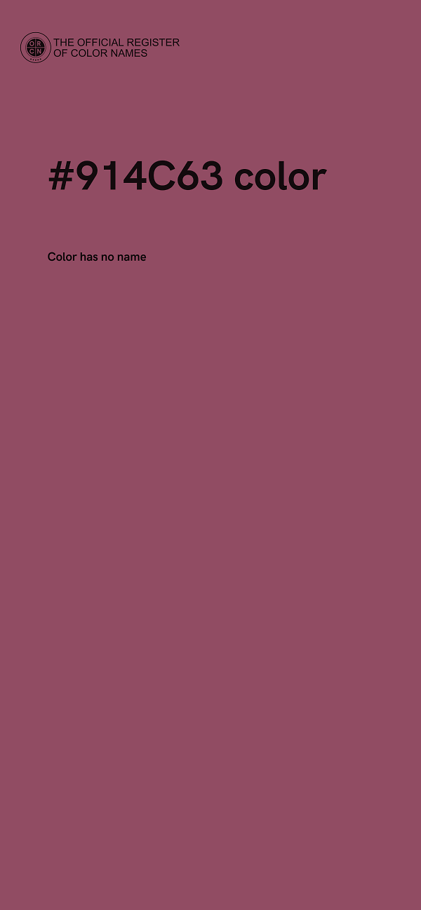 #914C63 color image