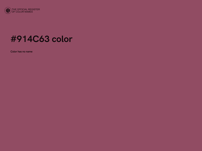 #914C63 color image