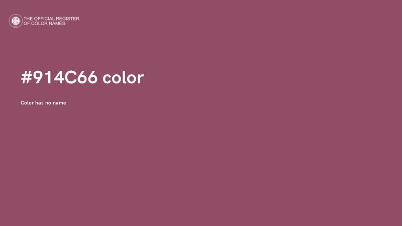 #914C66 color image