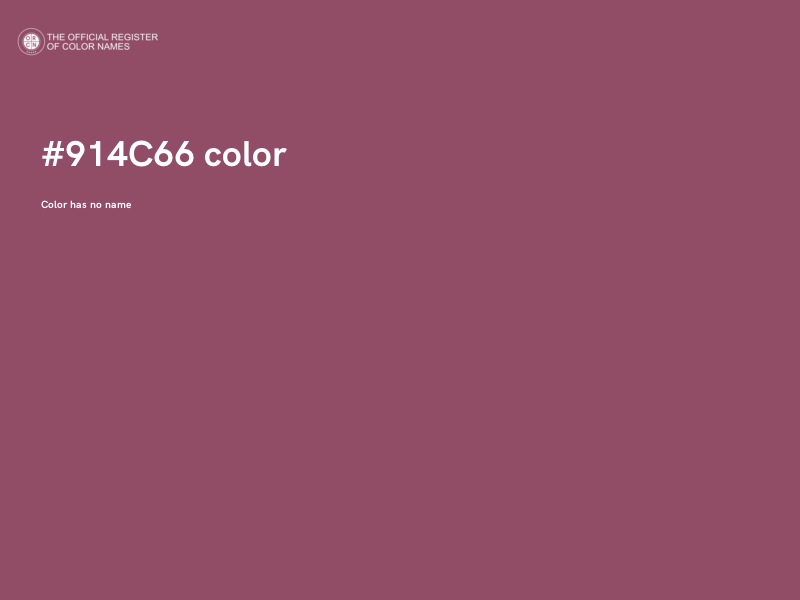 #914C66 color image