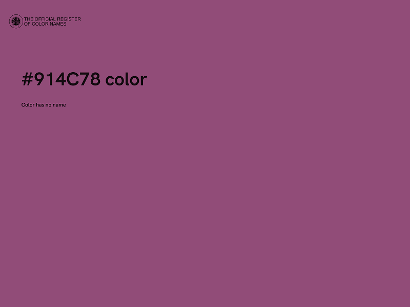 #914C78 color image