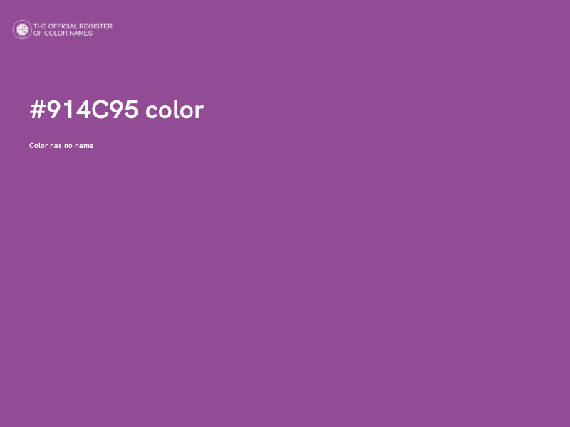 #914C95 color image
