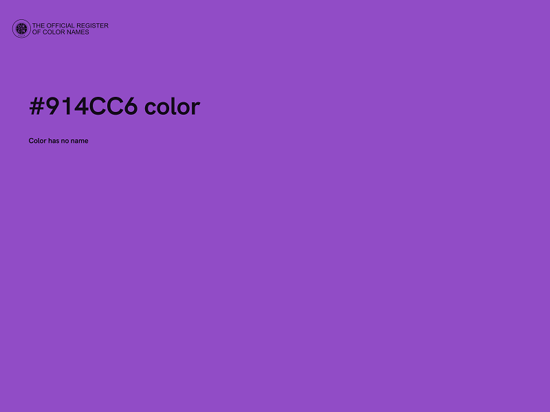 #914CC6 color image