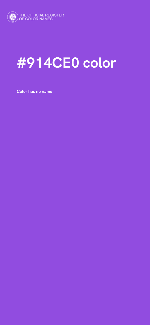 #914CE0 color image