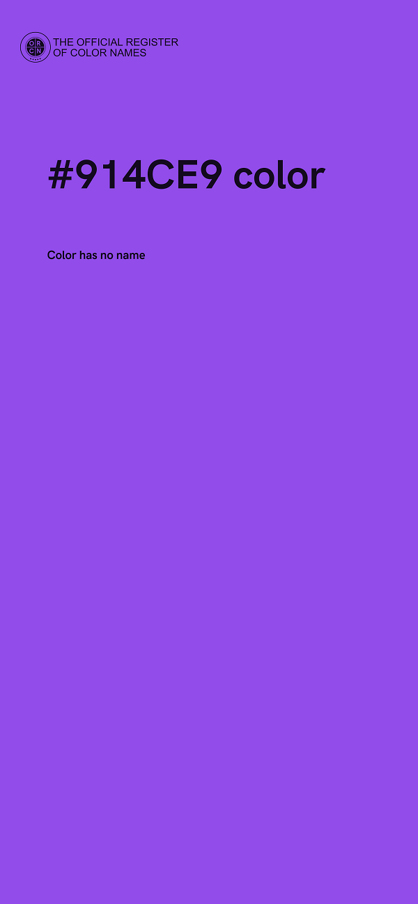 #914CE9 color image