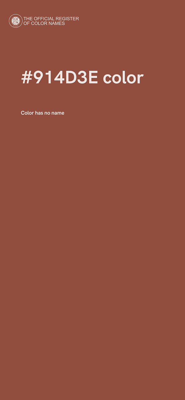 #914D3E color image