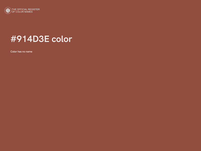 #914D3E color image