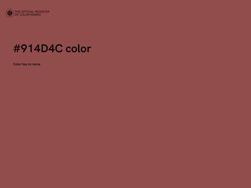 #914D4C color image