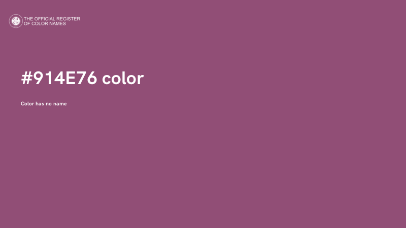 #914E76 color image