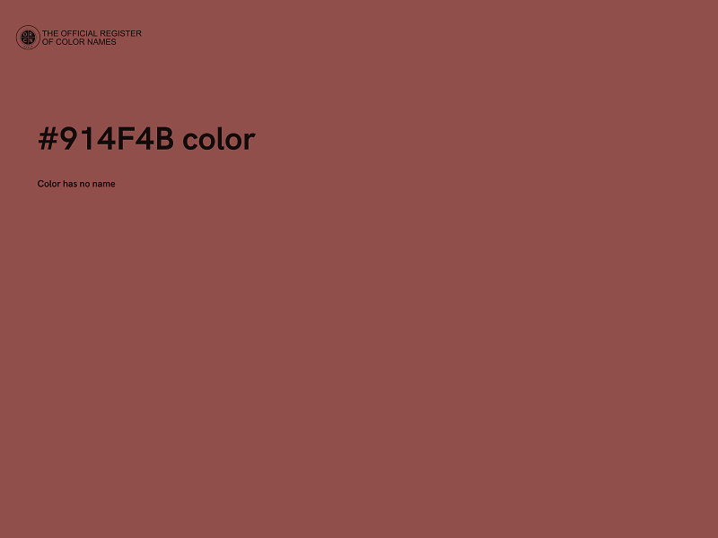 #914F4B color image