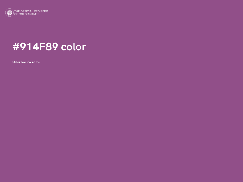 #914F89 color image