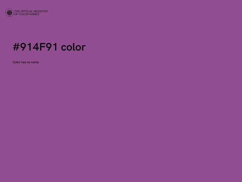 #914F91 color image
