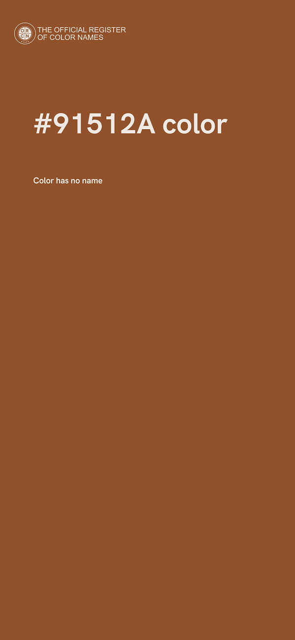 #91512A color image