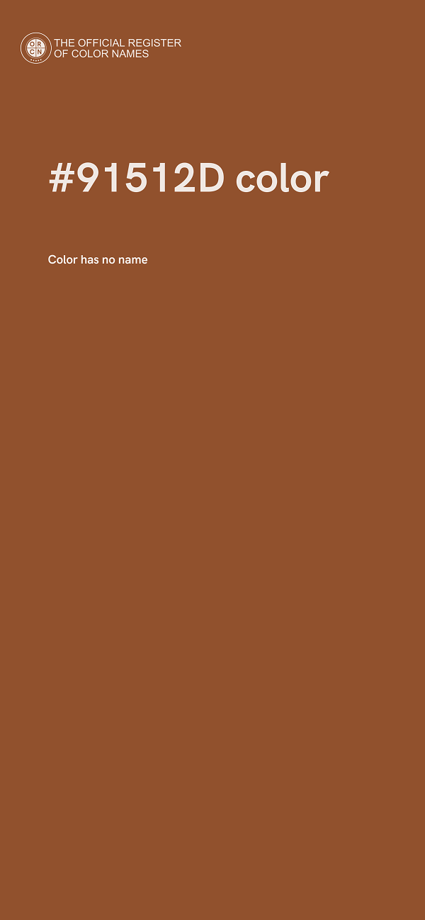 #91512D color image