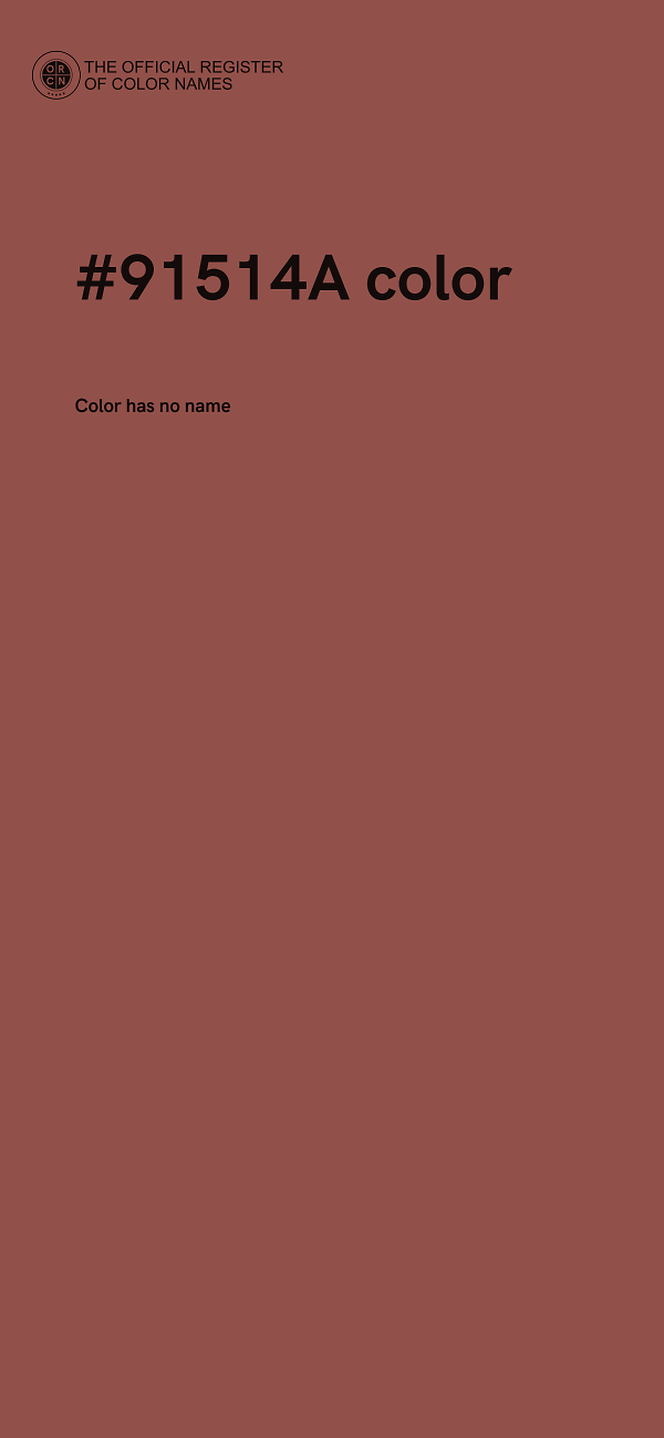 #91514A color image