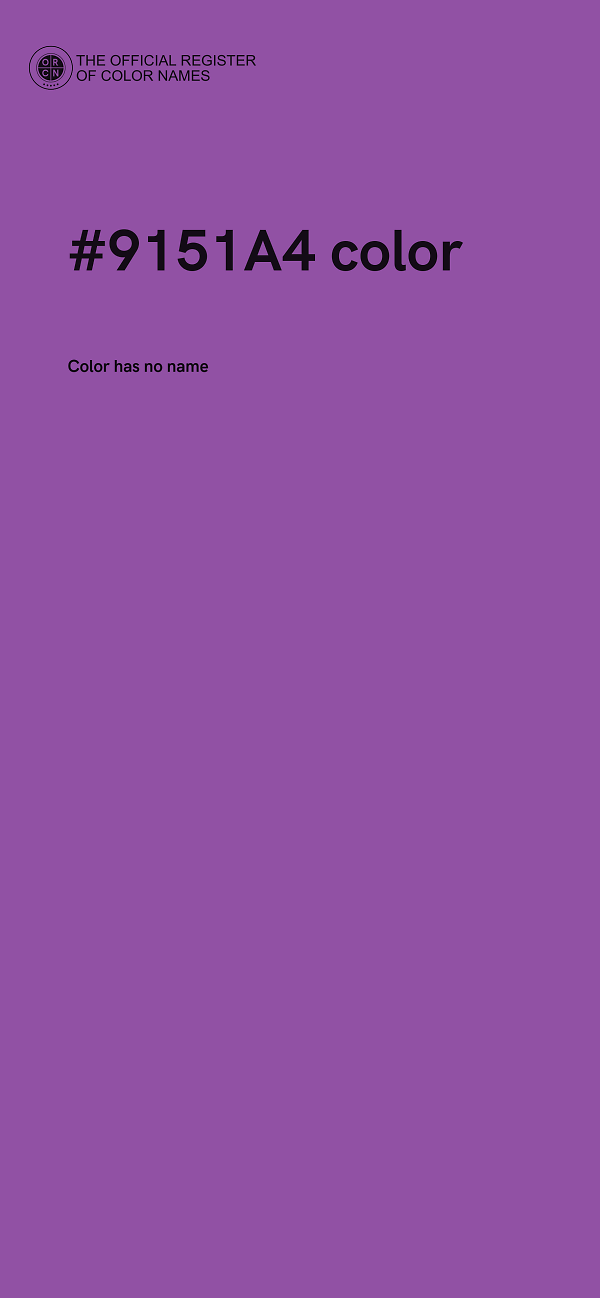 #9151A4 color image