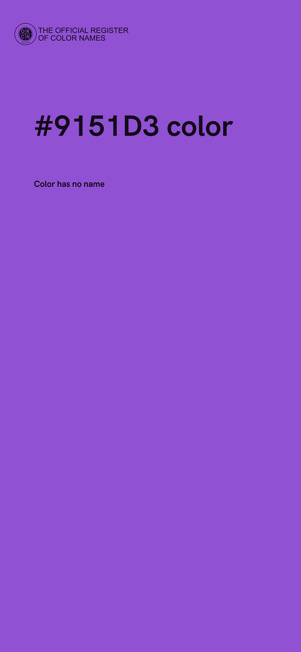 #9151D3 color image