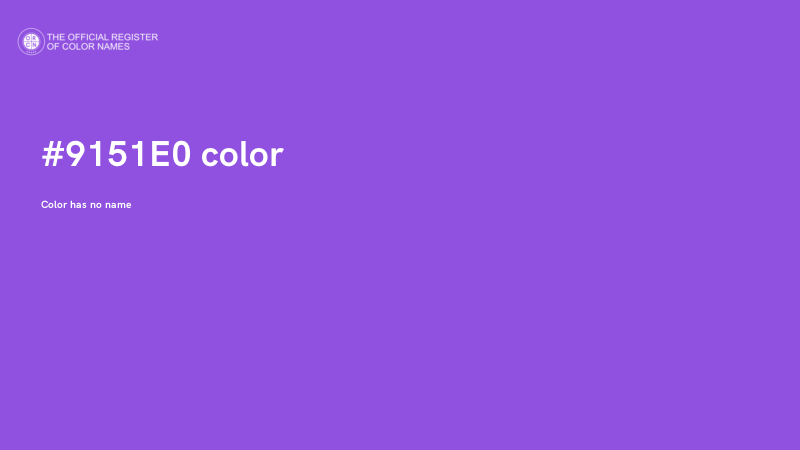 #9151E0 color image