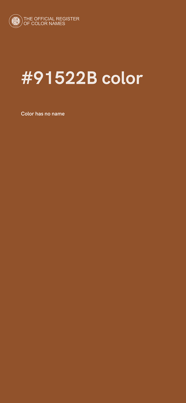 #91522B color image
