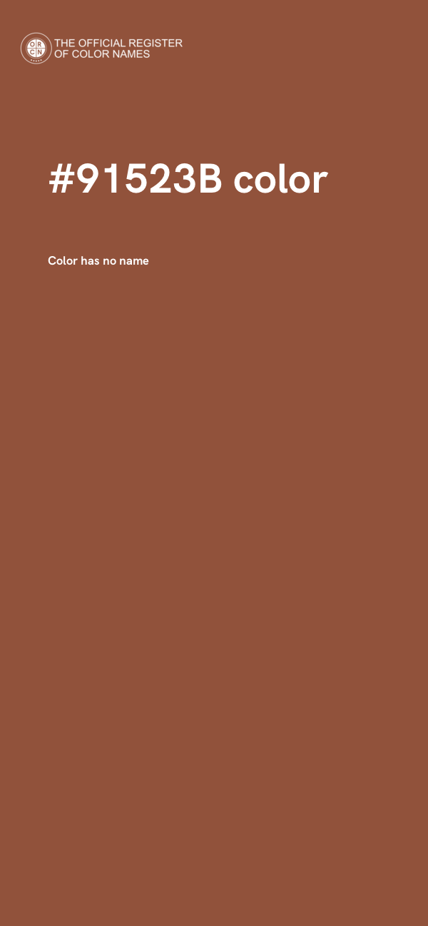 #91523B color image