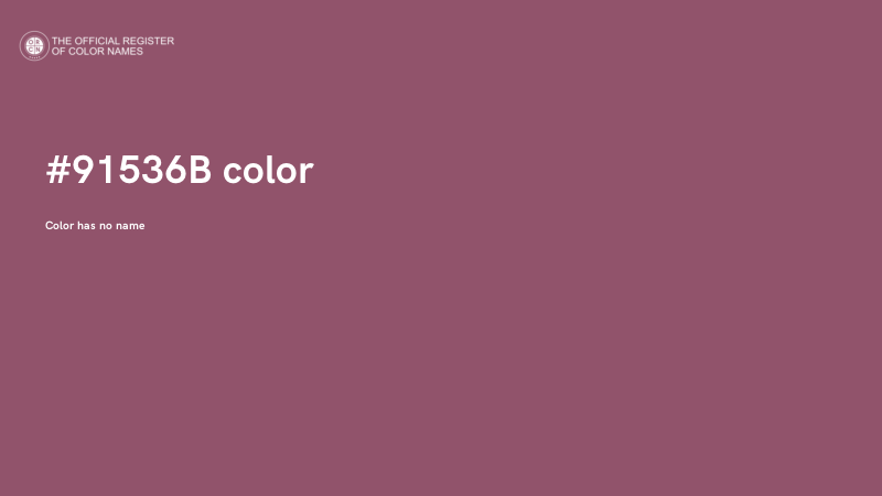 #91536B color image