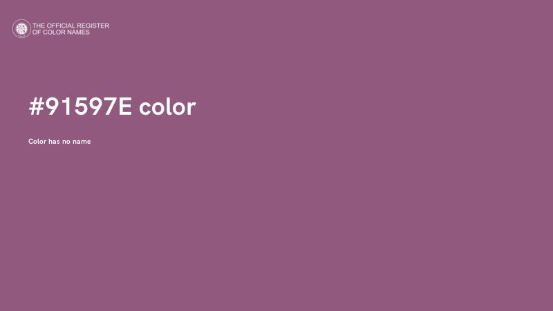 #91597E color image