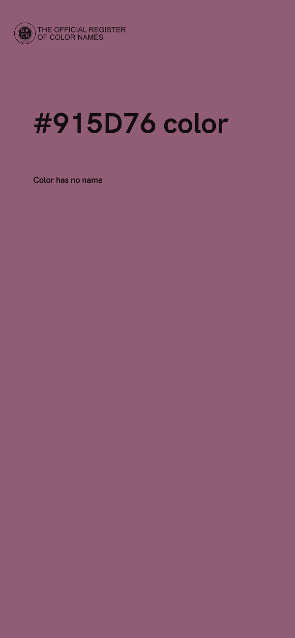 #915D76 color image