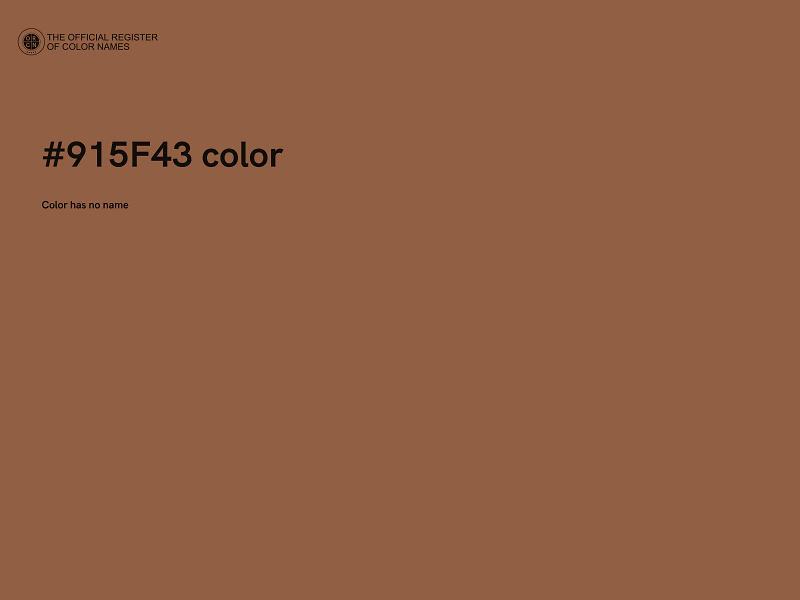 #915F43 color image