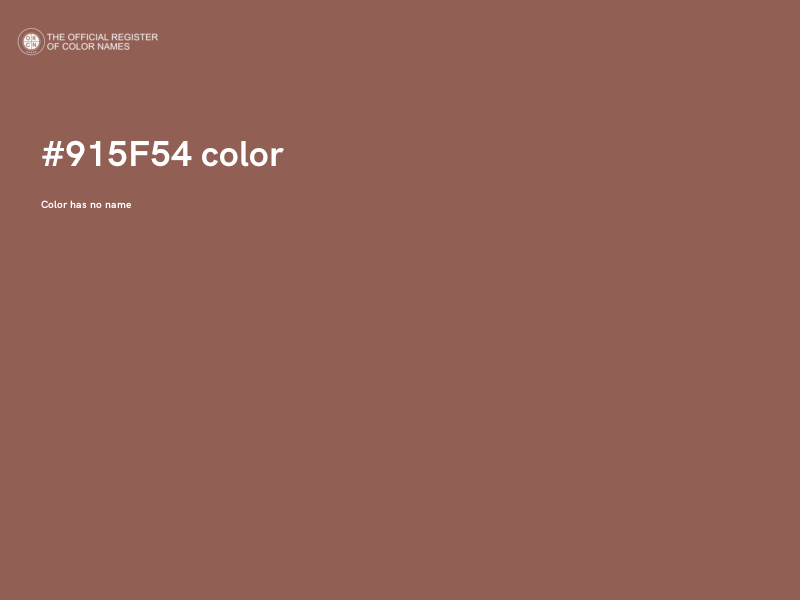 #915F54 color image