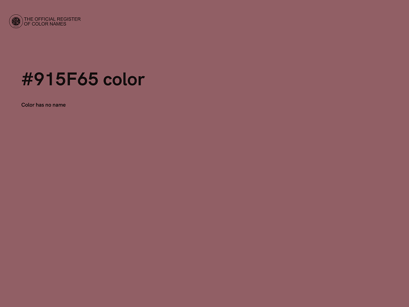 #915F65 color image