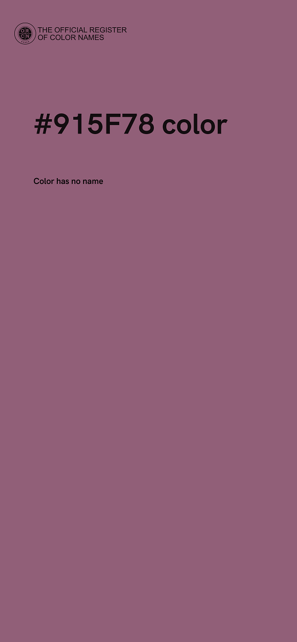 #915F78 color image