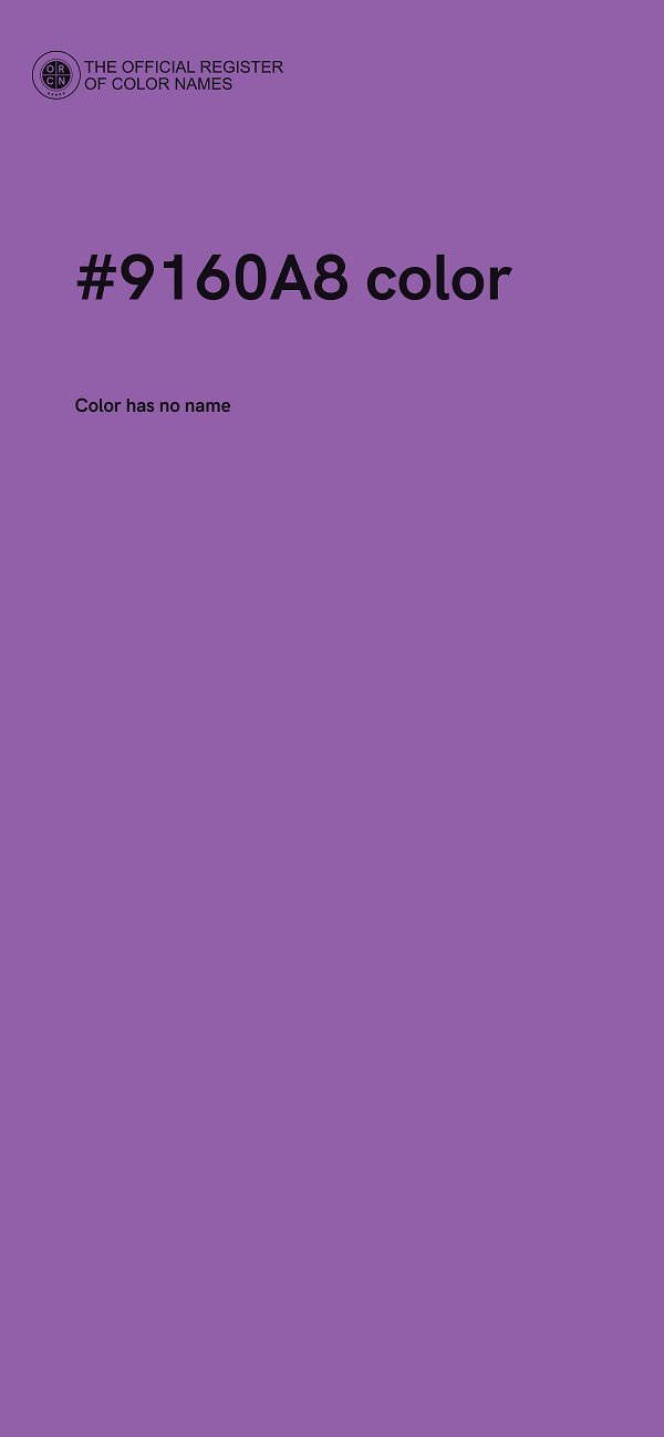 #9160A8 color image
