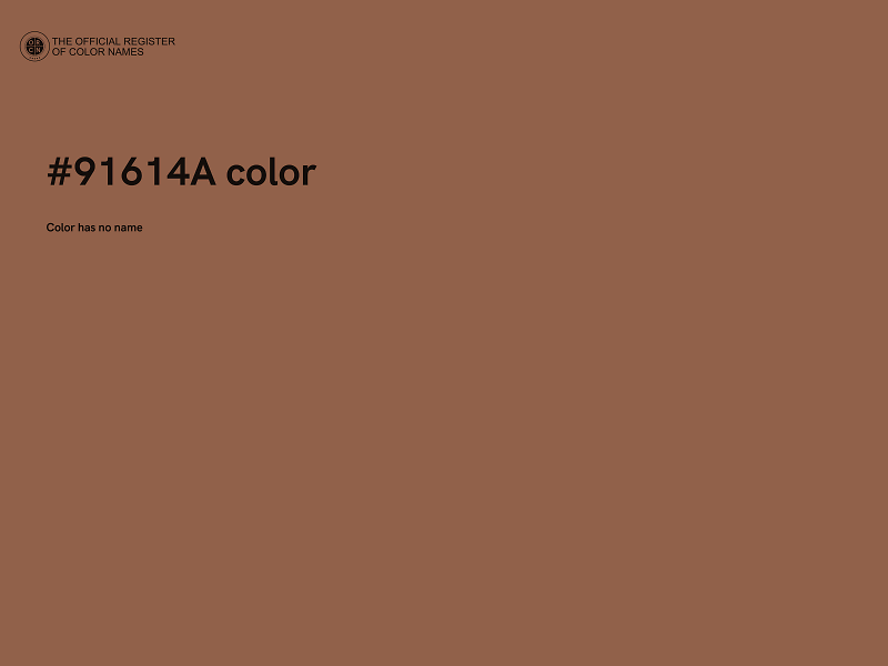 #91614A color image