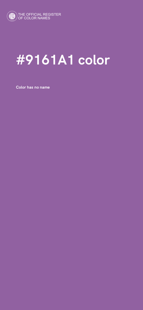 #9161A1 color image