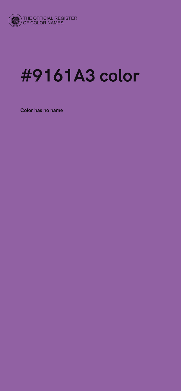 #9161A3 color image