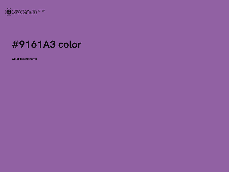 #9161A3 color image