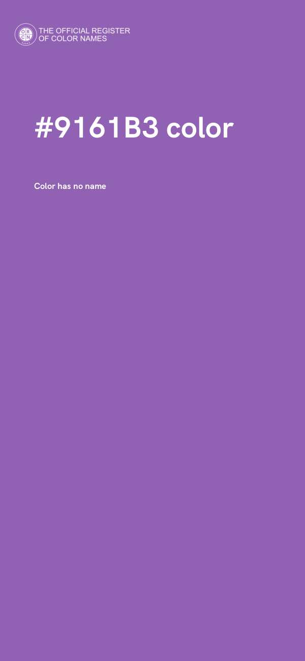 #9161B3 color image
