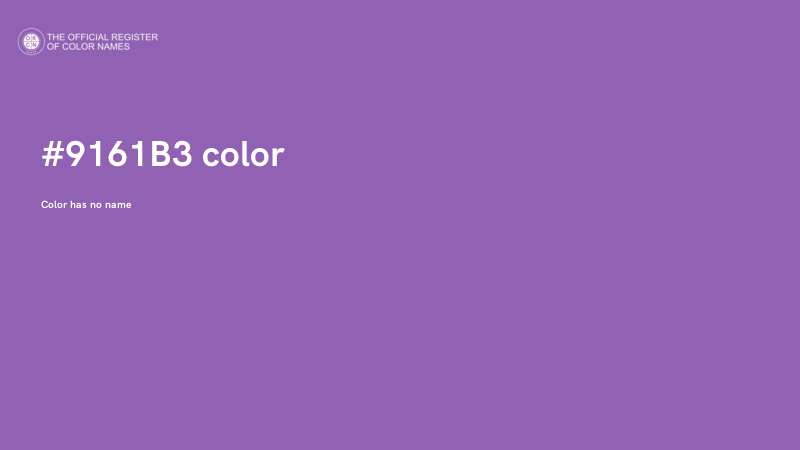 #9161B3 color image