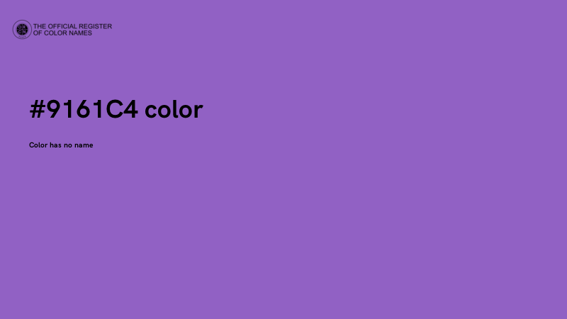 #9161C4 color image